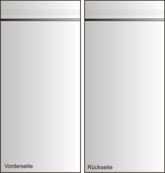 Einlagenbeutel ohne Tasche für Dokumente - PE Folie transparent