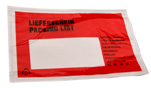 Packing List Pouch C6 Packing List
