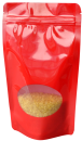 Stand up Pouch 180x290+90 mm, red with window