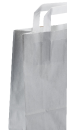 paper handle bag - 18+8x22 cm - grey